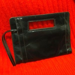 HOBO Leather Wallet Black